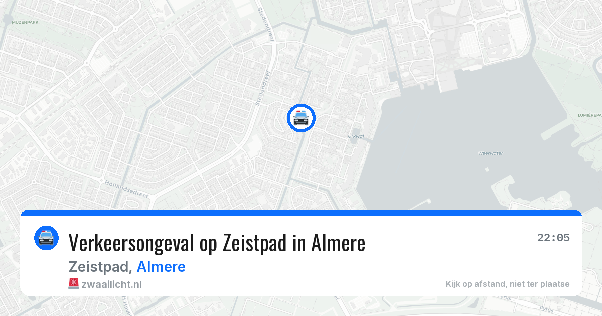 Verkeersongeval op Zeistpad in Almere — 5 jun 2026