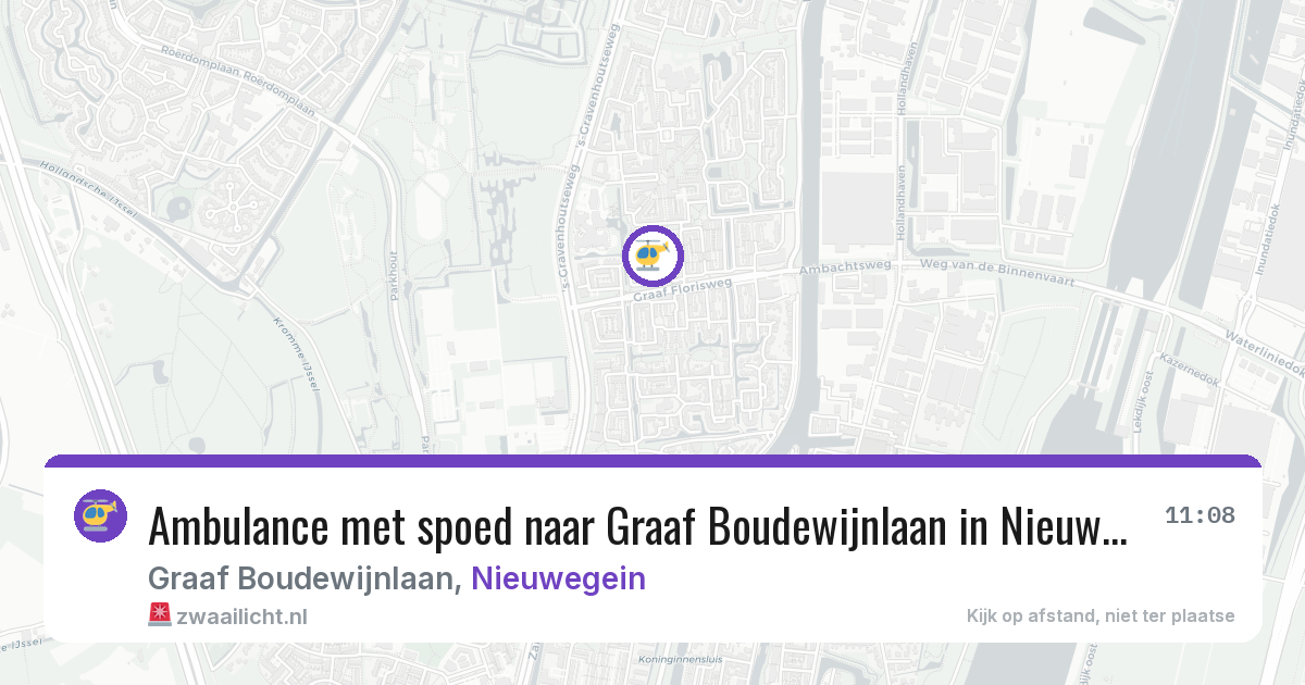 Ambulance met spoed naar Graaf Boudewijnlaan in Nieuwegein — 5 aug 2026