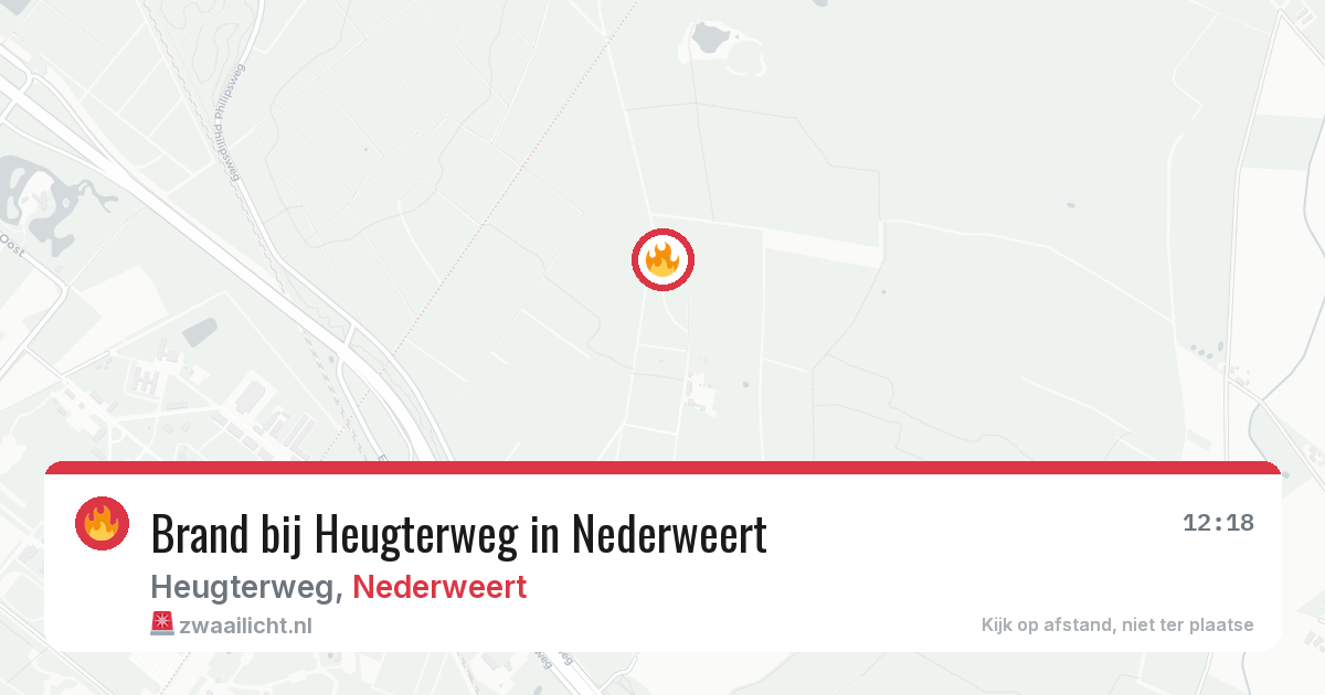 Brand bij Heugterweg in Nederweert — 30 jul 2026