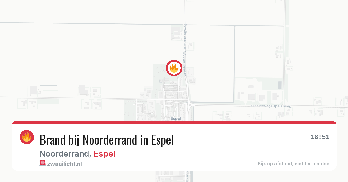 Brand bij Noorderrand in Espel — 1 jul 2026