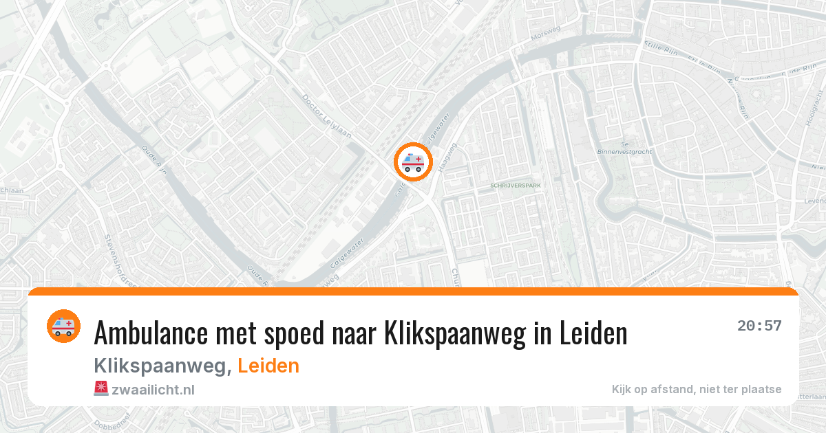 Ambulance met spoed naar Klikspaanweg in Leiden — 9 feb 2026