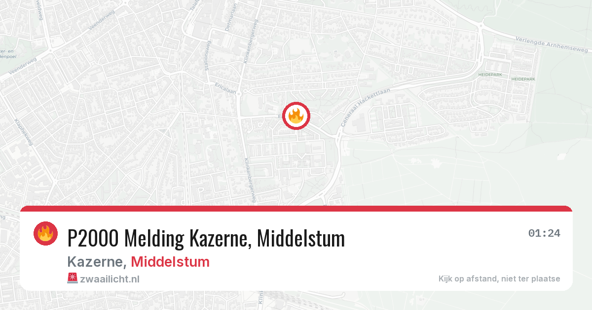 P2000 Melding Kazerne, Middelstum — 27 jun 2026