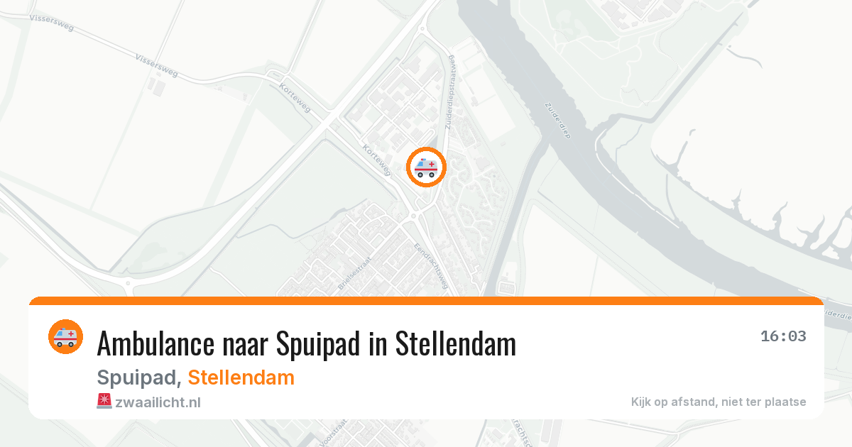 Ambulance naar Spuipad in Stellendam — 5 jun 2026
