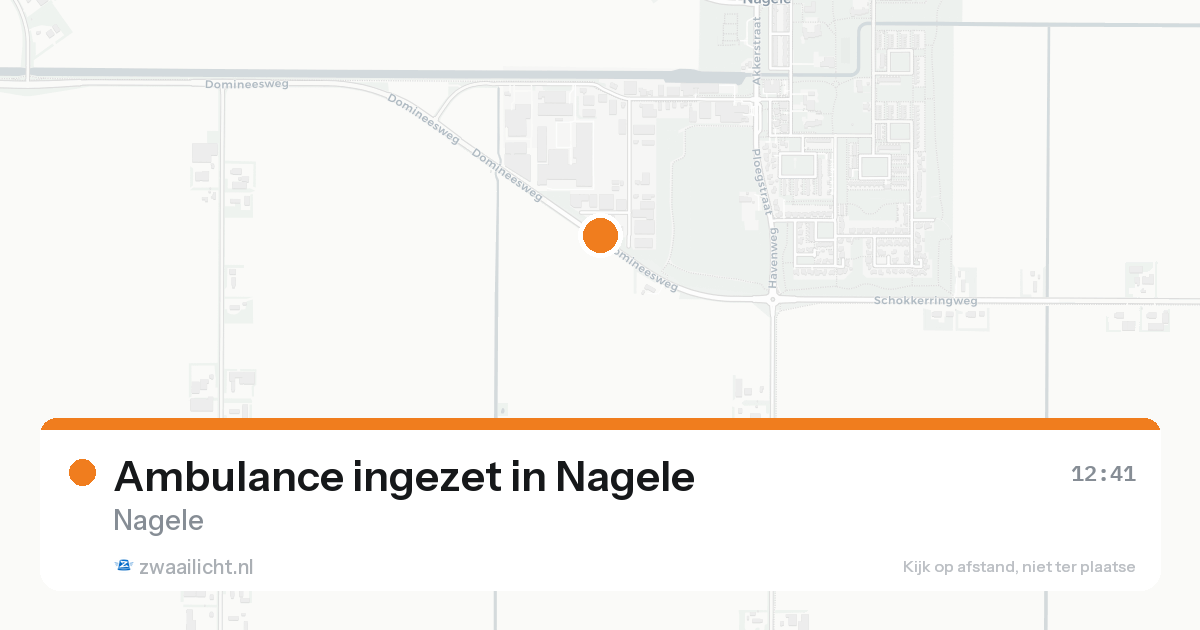 Ambulance ingezet in Nagele — 18 aug 2026