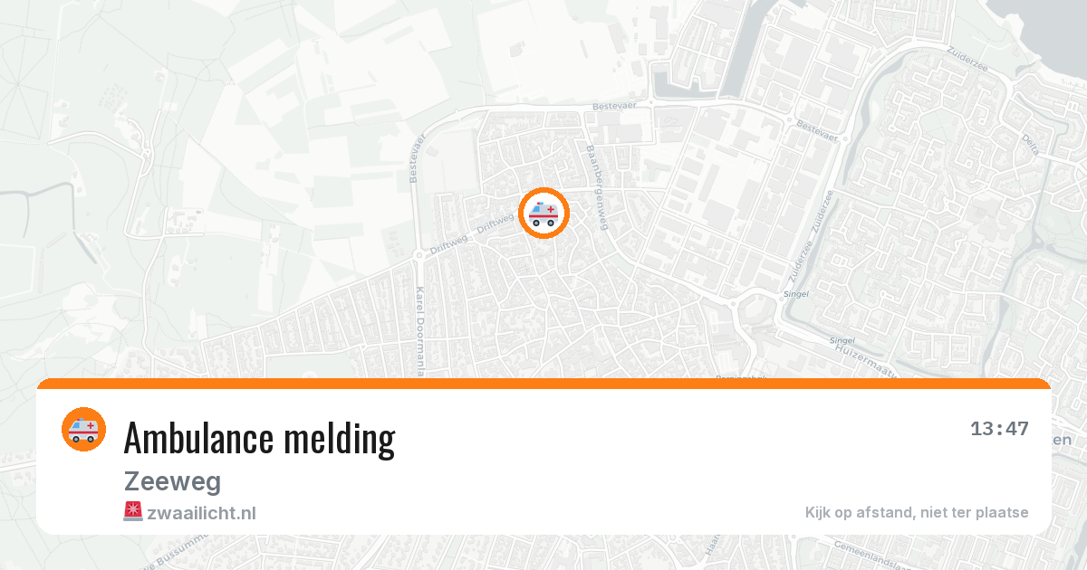 Ambulance melding — 1 aug 2026