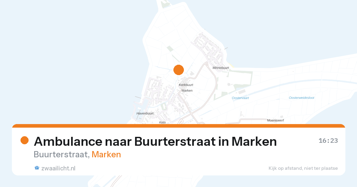 Ambulance naar Buurterstraat in Marken — 11 jun 2026