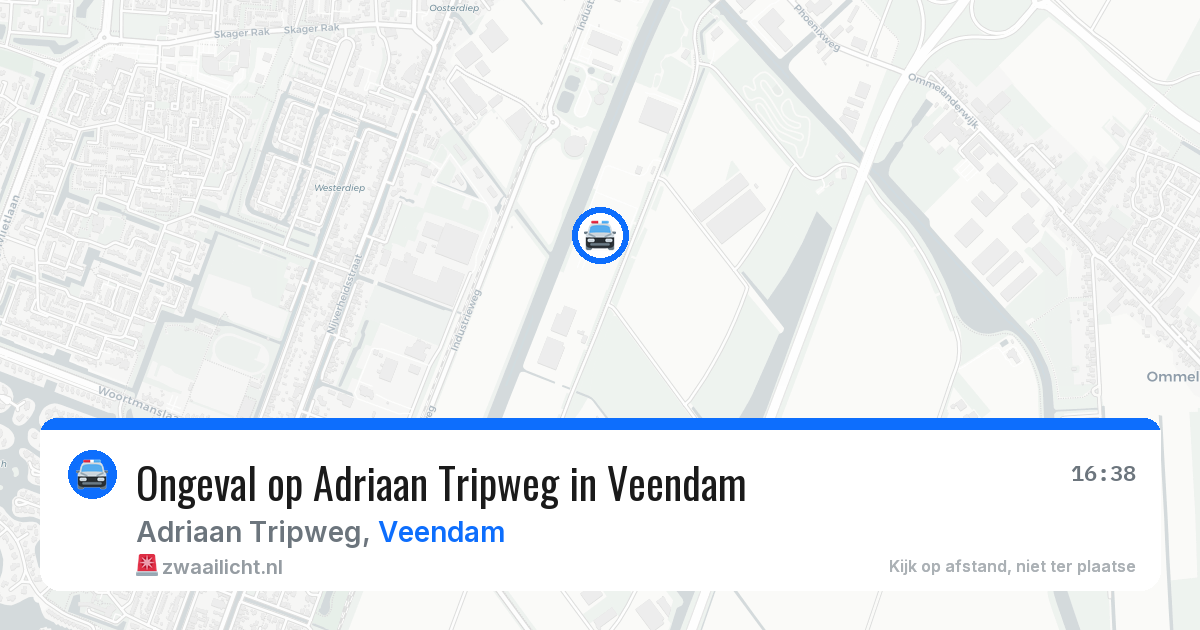 Ongeval op Adriaan Tripweg in Veendam — 4 jun 2026
