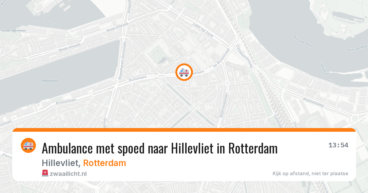 Ambulance met spoed naar Hillevliet in Rotterdam — 1 apr 2026