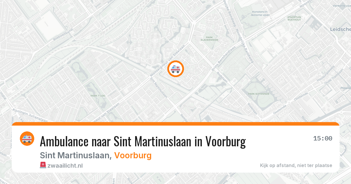 Ambulance naar Sint Martinuslaan in Voorburg — 29 jan 2026