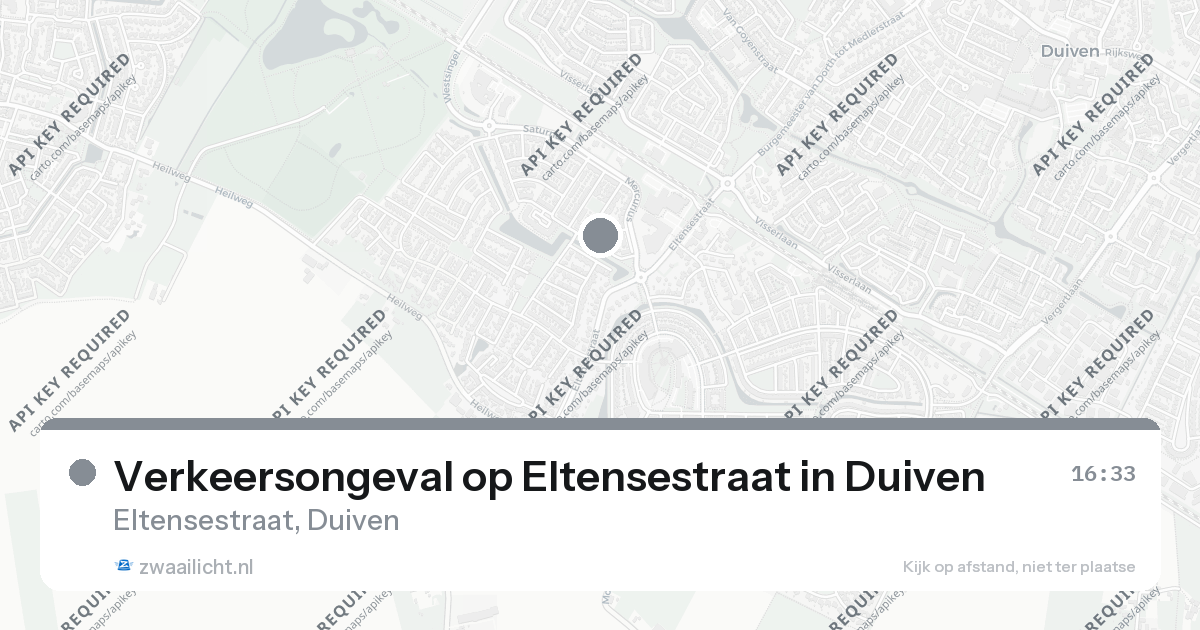 Verkeersongeval op Eltensestraat in Duiven — 26 aug 2026