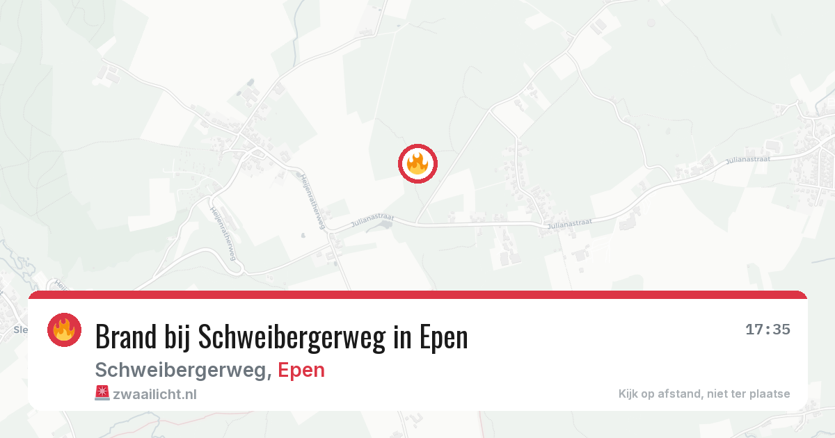 Brand bij Schweibergerweg in Epen — 19 jun 2026