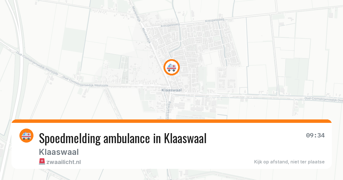 Spoedmelding ambulance in Klaaswaal — 4 feb 2026