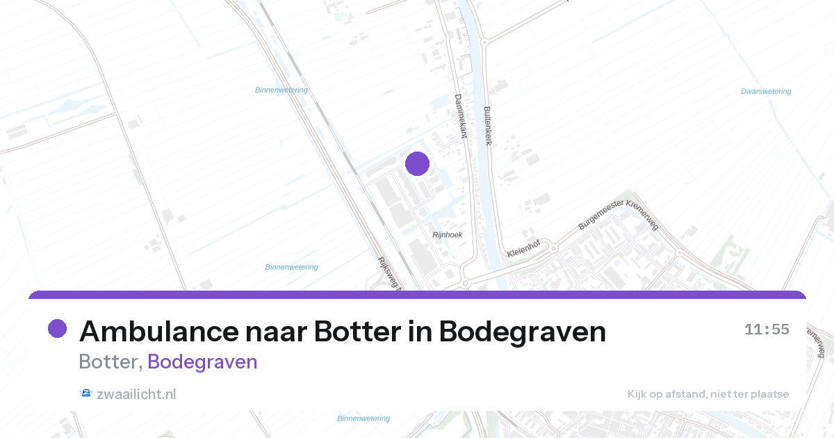 Ambulance naar Botter in Bodegraven — 28 aug 2026