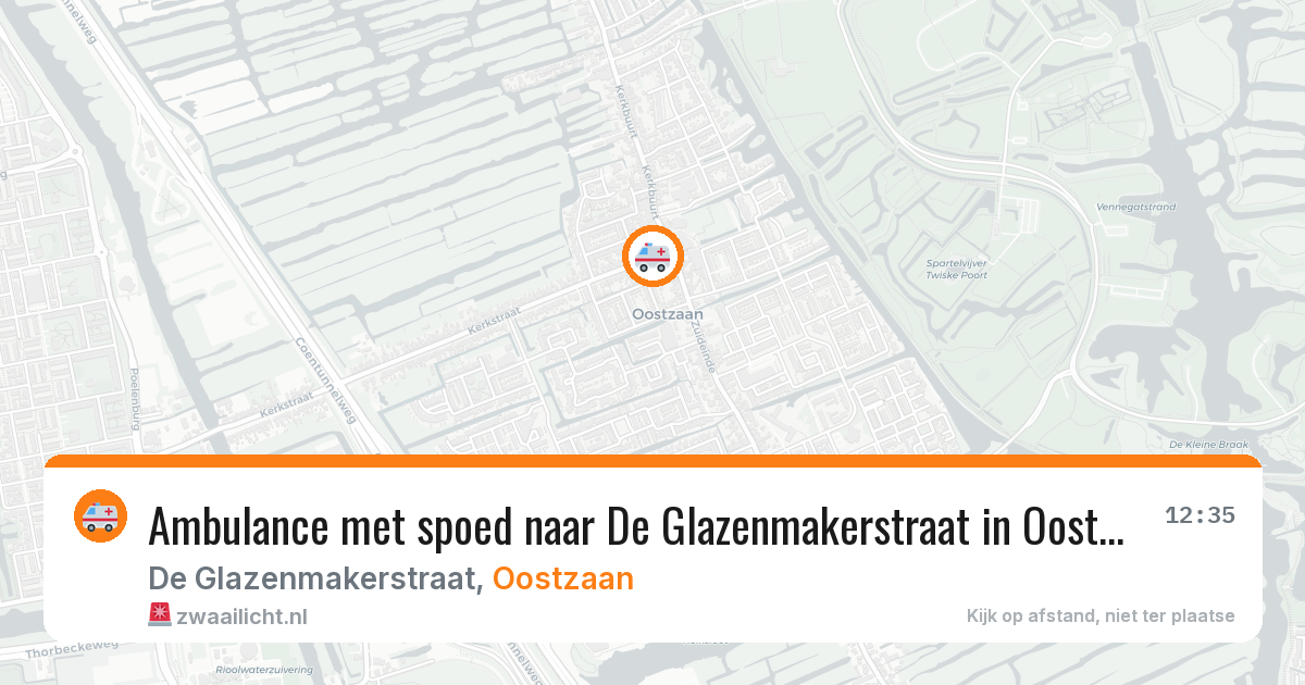 Ambulance met spoed naar De Glazenmakerstraat in Oostzaan — 20 jan 2026