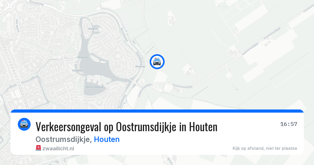 Verkeersongeval op Oostrumsdijkje in Houten — 7 apr 2026
