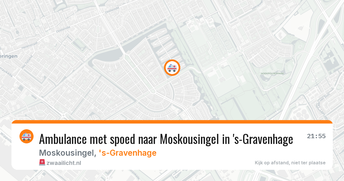 Ambulance met spoed naar Moskousingel in 's-Gravenhage — 6 apr 2026
