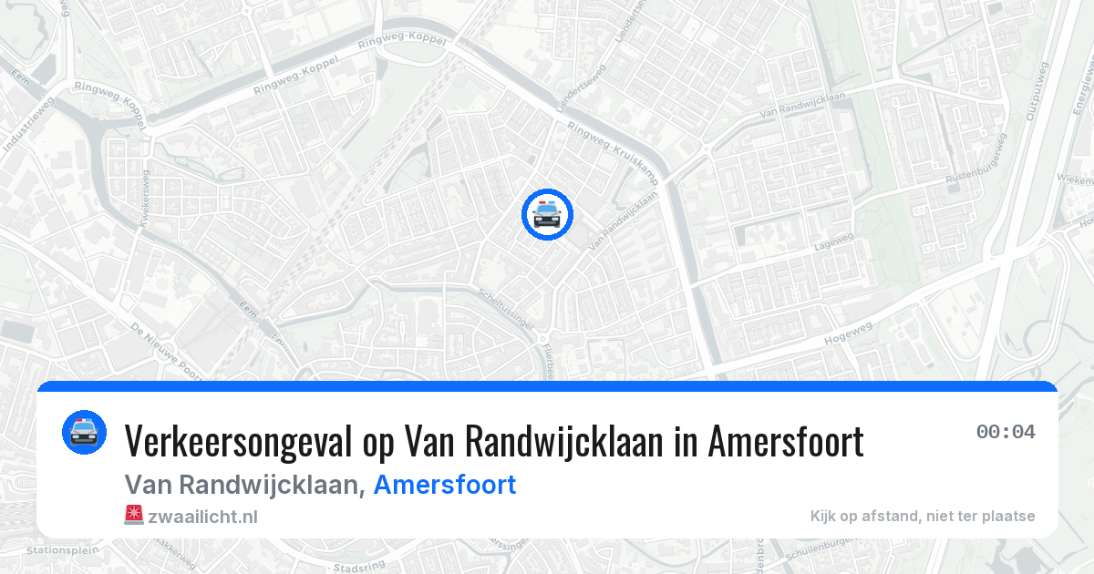 Verkeersongeval op Van Randwijcklaan in Amersfoort — 5 jun 2026
