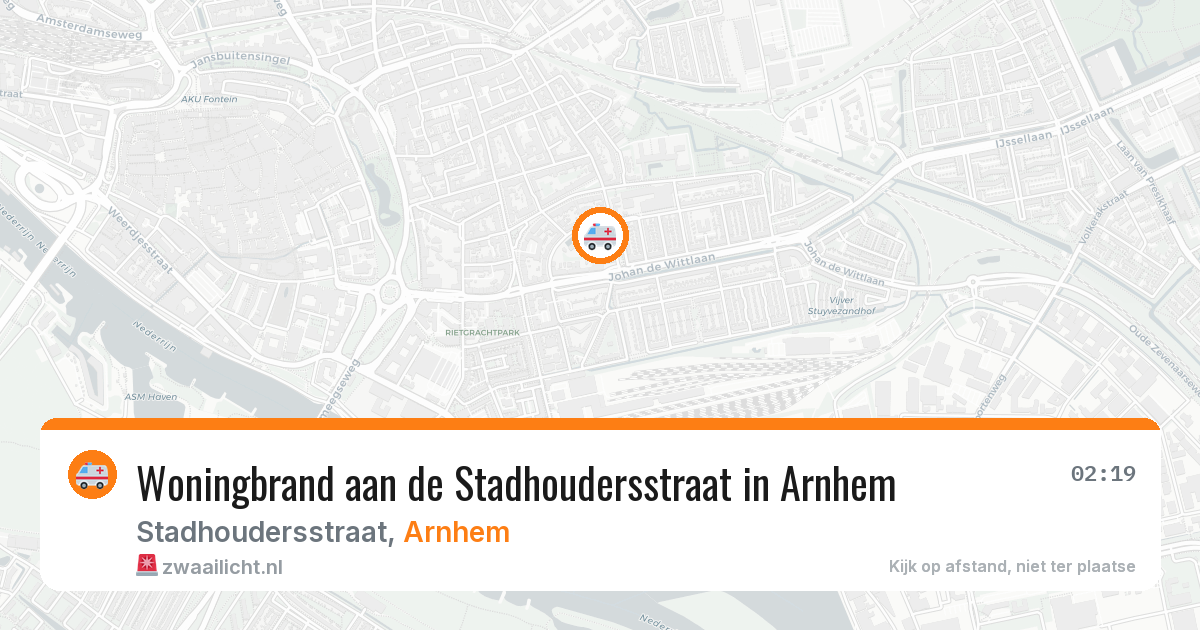 Woningbrand aan de Stadhoudersstraat in Arnhem — 29 jan 2026