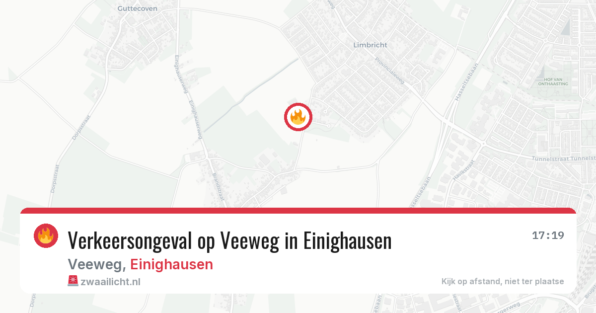 Verkeersongeval op Veeweg in Einighausen — 13 feb 2026