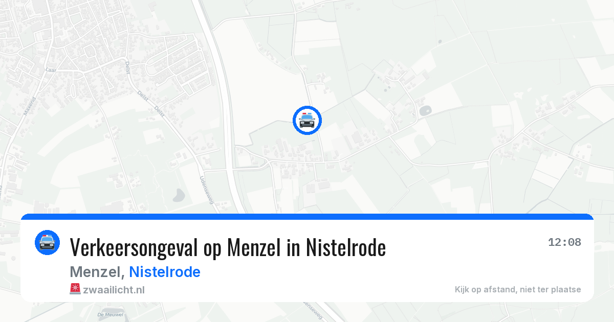 Verkeersongeval op Menzel in Nistelrode — 4 jul 2026