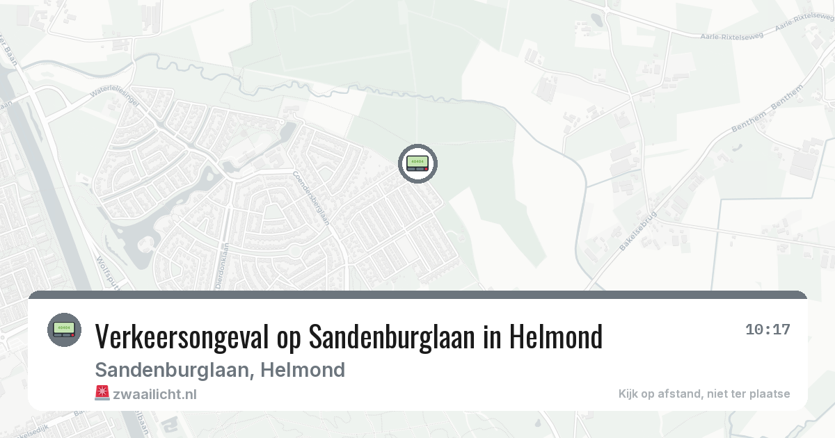 Verkeersongeval op Sandenburglaan in Helmond — 21 feb 2026