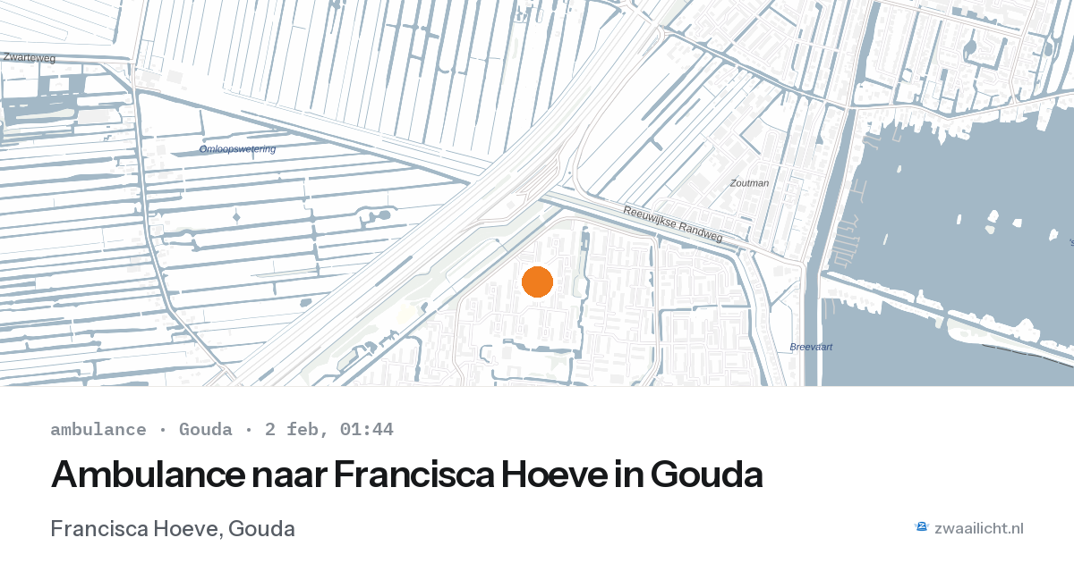 Ambulance naar Francisca Hoeve in Gouda — 2 feb 2026