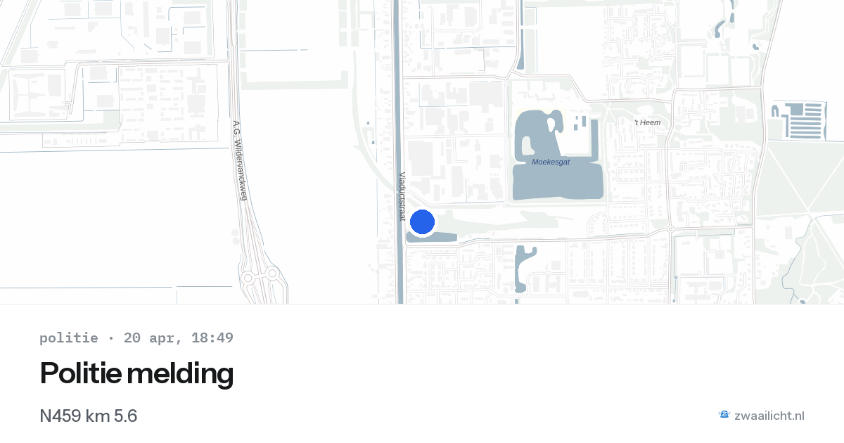 Politie melding — 20 apr 2026