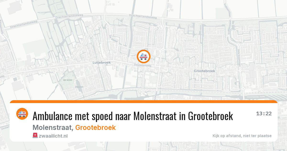 Ambulance met spoed naar Molenstraat in Grootebroek — 24 jan 2026