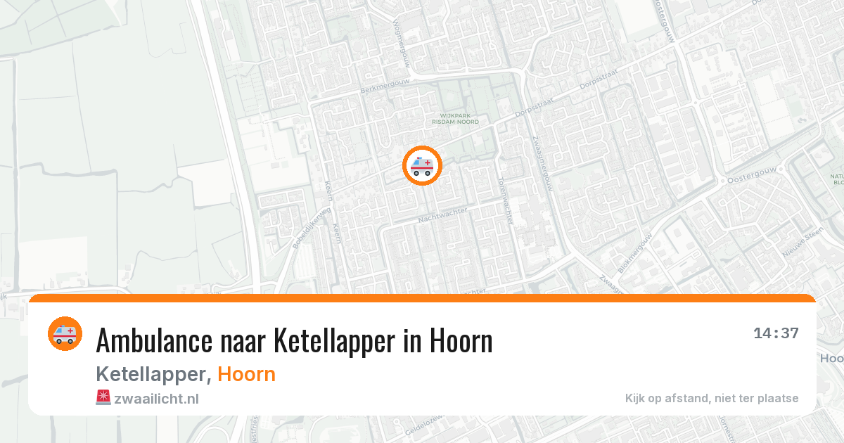 Ambulance naar Ketellapper in Hoorn — 9 jul 2026