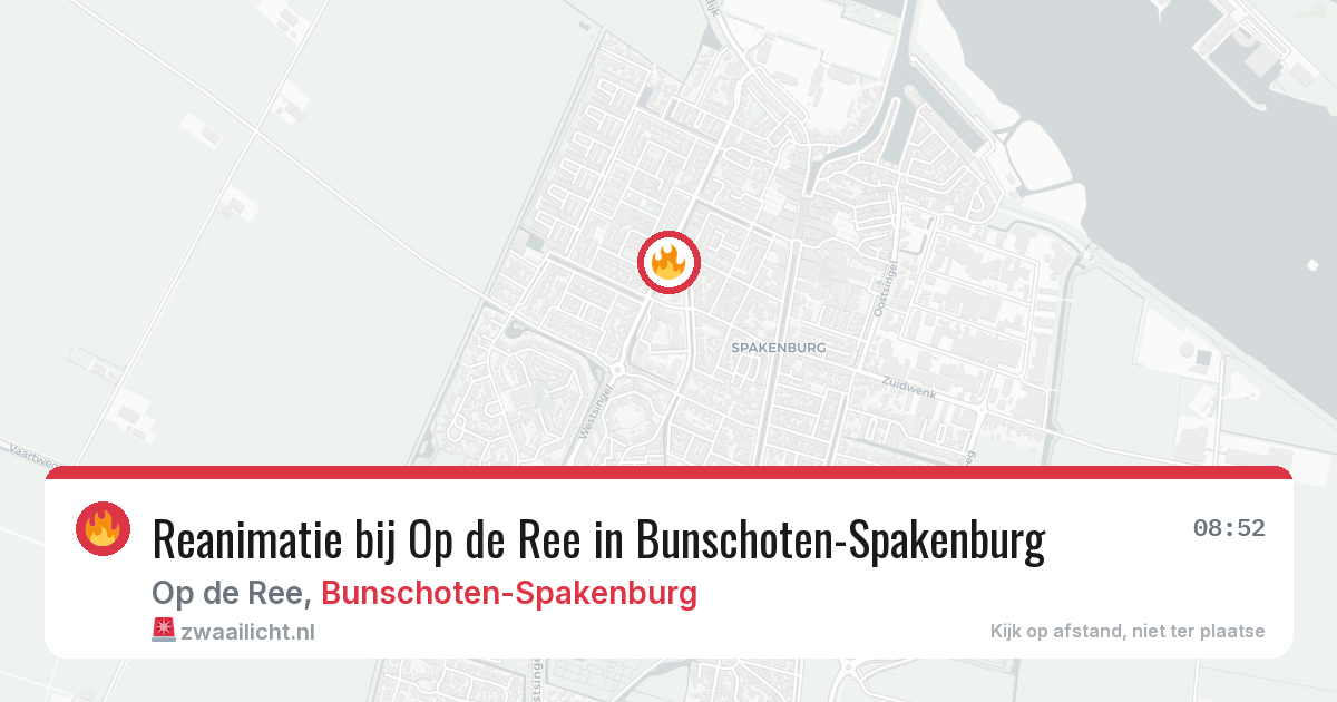 Reanimatie bij Op de Ree in Bunschoten-Spakenburg — 7 jun 2026