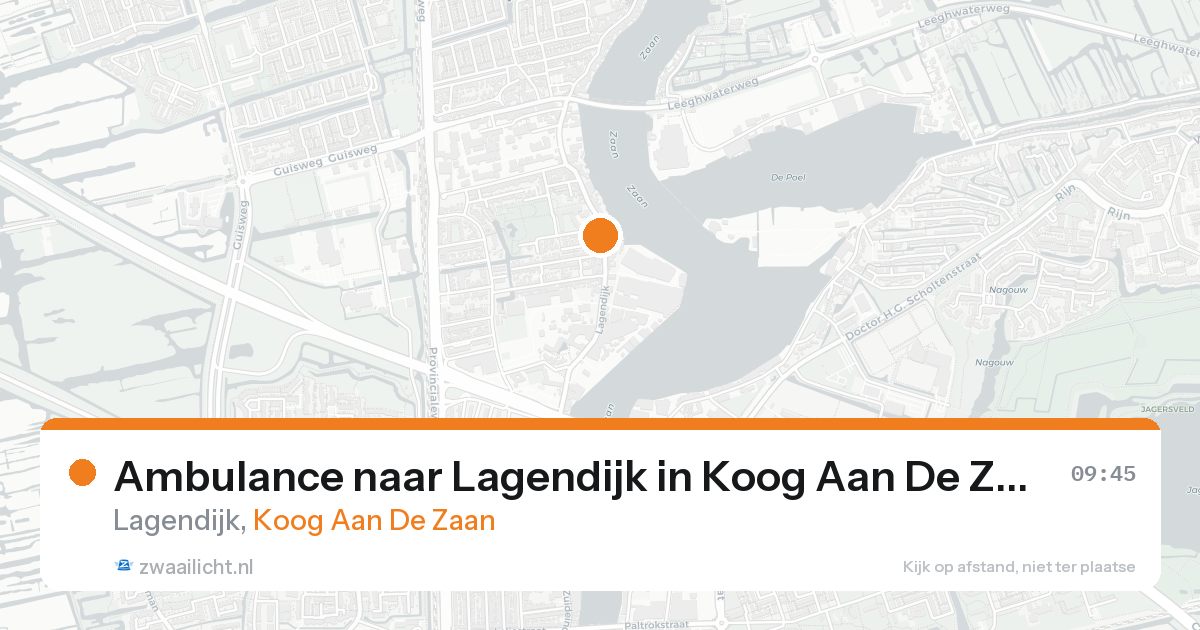 Ambulance naar Lagendijk in Koog Aan De Zaan — 19 mei 2026