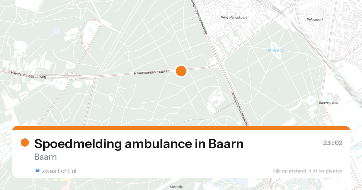Spoedmelding ambulance in Baarn — 31 jan 2026