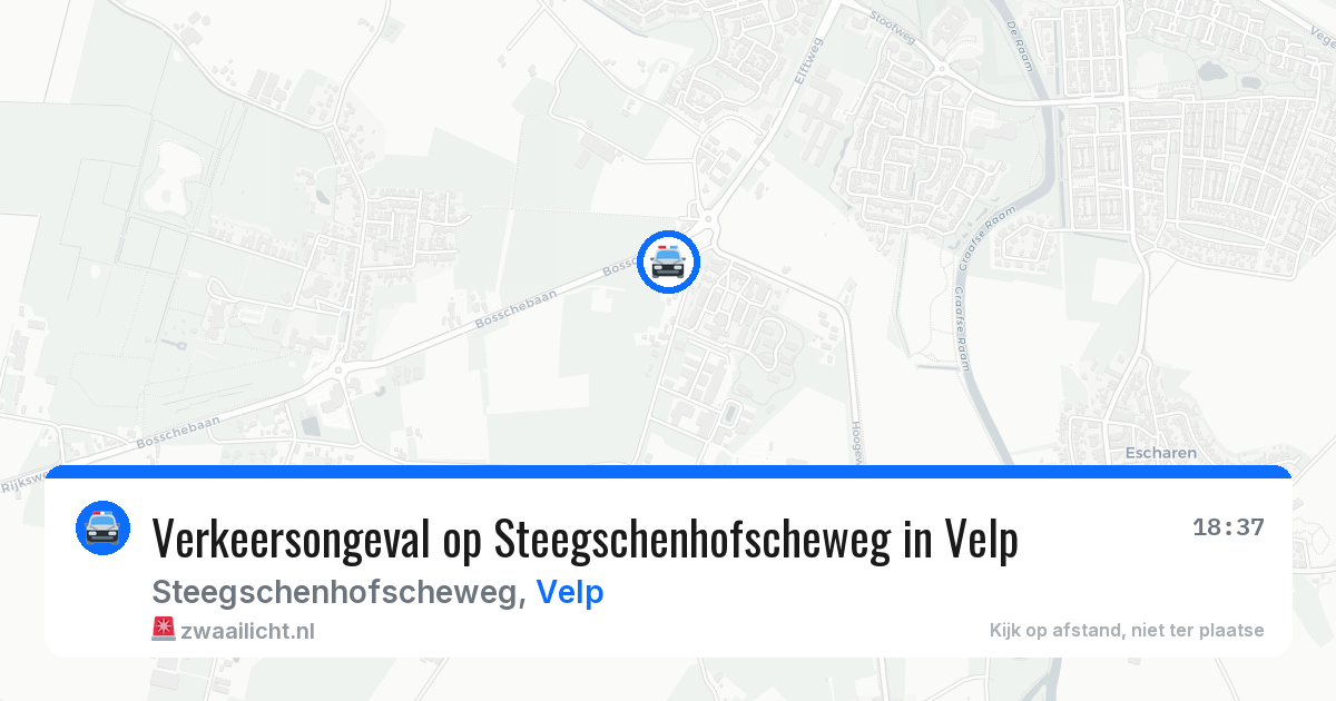 Verkeersongeval op Steegschenhofscheweg in Velp — 13 aug 2026