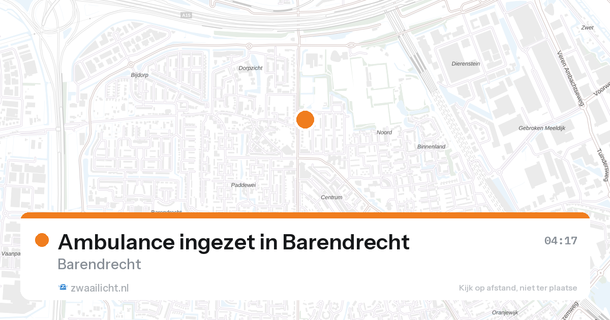 Ambulance ingezet in Barendrecht — 7 feb 2026