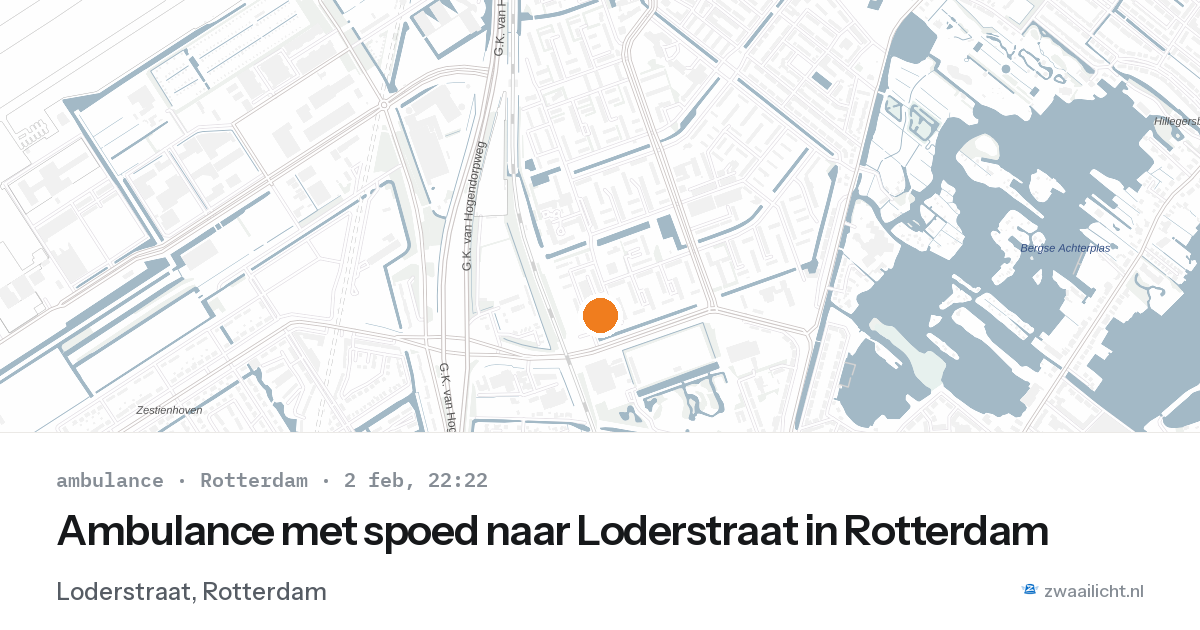 Ambulance met spoed naar Loderstraat in Rotterdam — 2 feb 2026