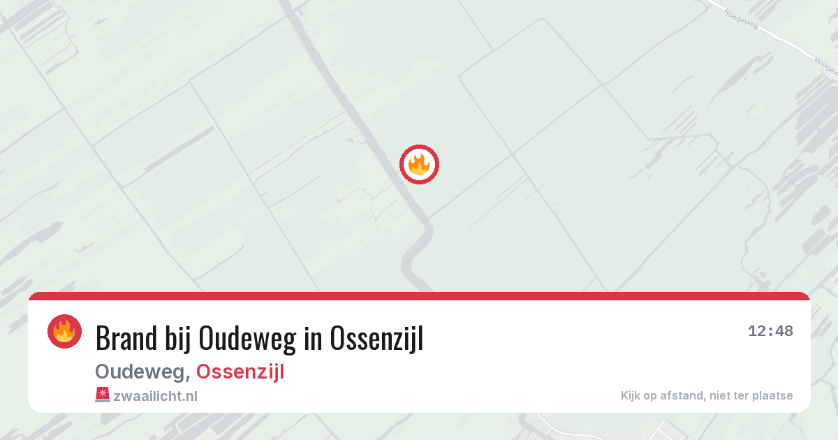 Brand bij Oudeweg in Ossenzijl — 2 aug 2026