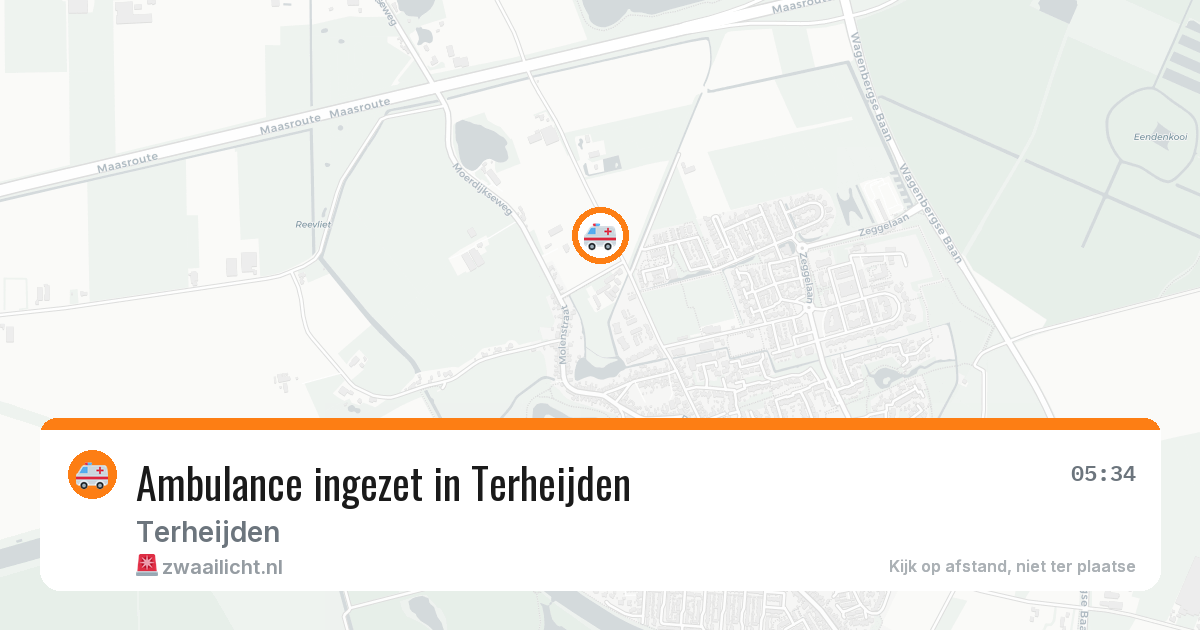 Ambulance ingezet in Terheijden — 11 aug 2026