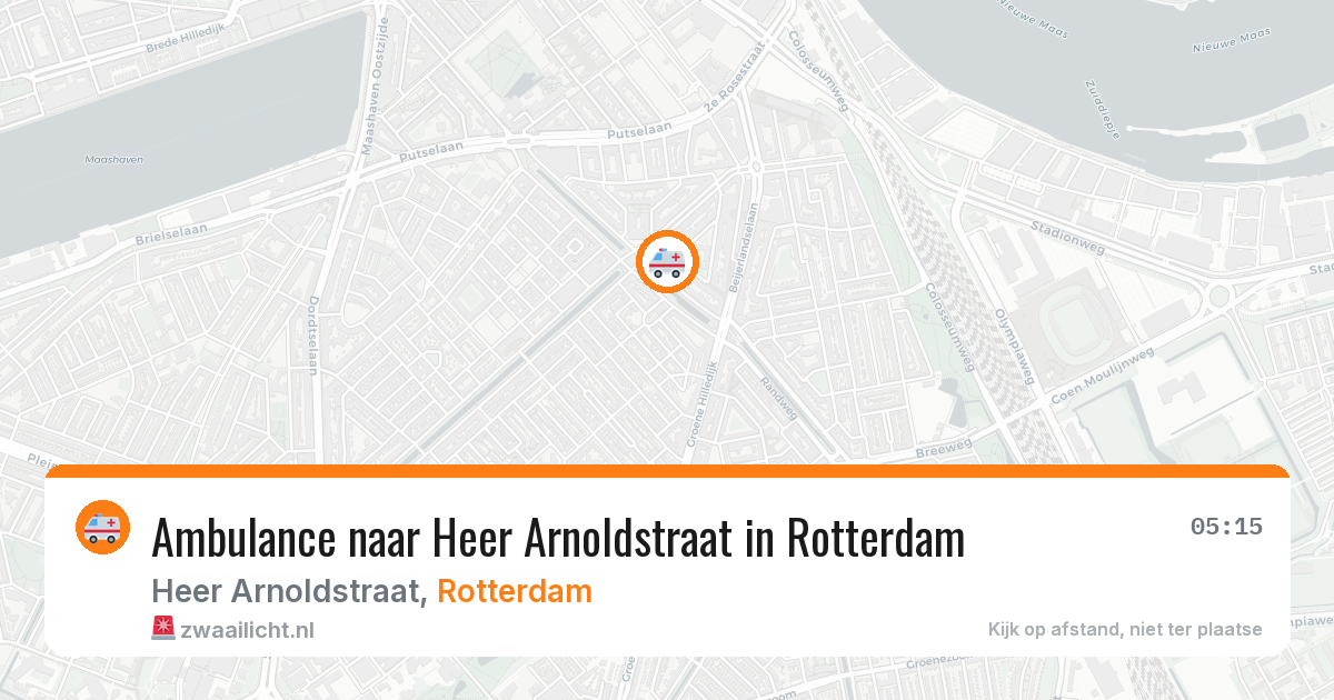 Ambulance naar Heer Arnoldstraat in Rotterdam — 9 jul 2026