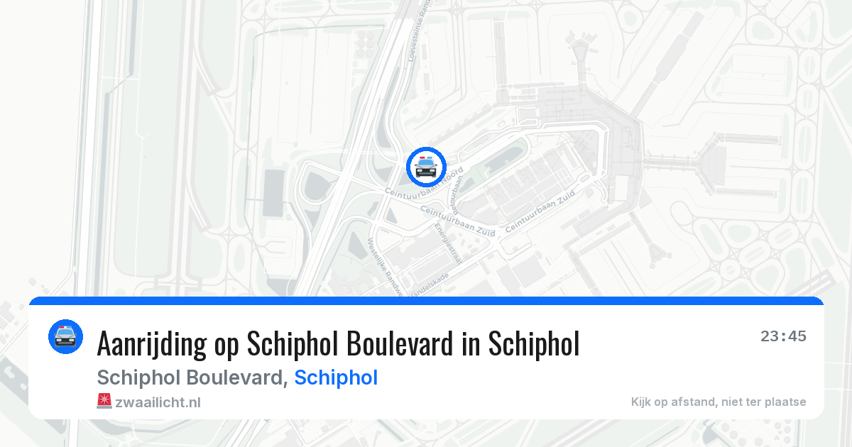 Aanrijding op Schiphol Boulevard in Schiphol — 6 apr 2026