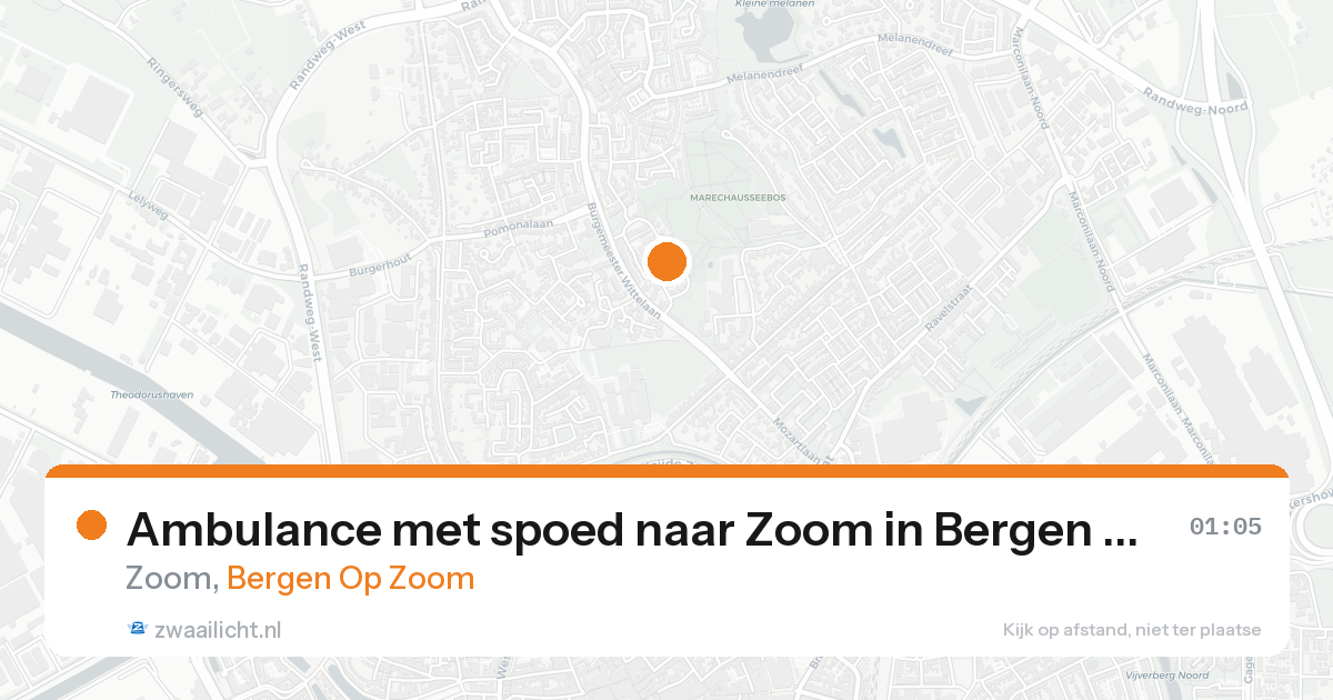 Ambulance met spoed naar Zoom in Bergen Op Zoom — 16 aug 2026