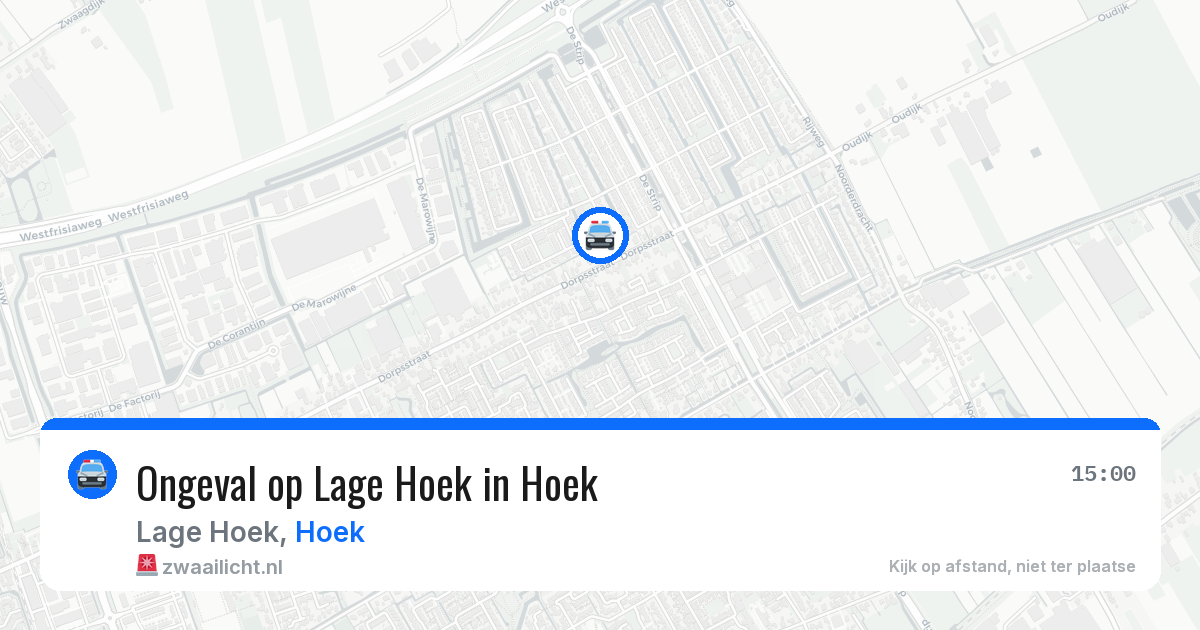 Ongeval op Lage Hoek in Hoek — 23 mei 2026