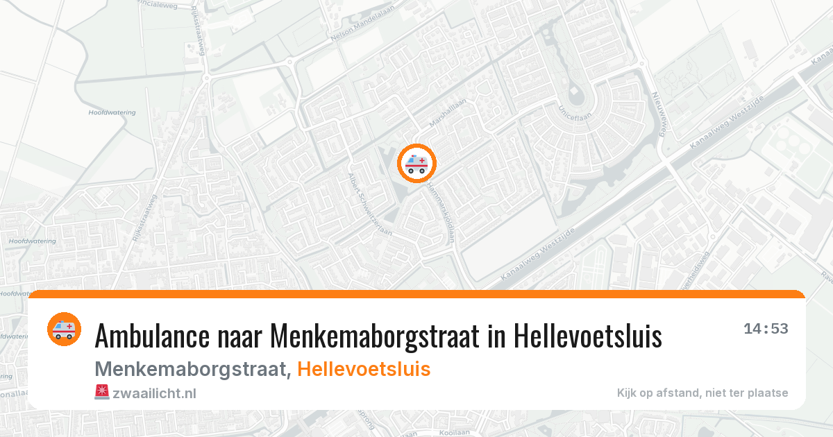 Ambulance naar Menkemaborgstraat in Hellevoetsluis — 3 aug 2026