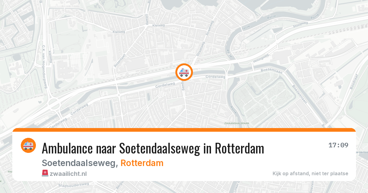 Ambulance naar Soetendaalseweg in Rotterdam — 4 mrt 2026