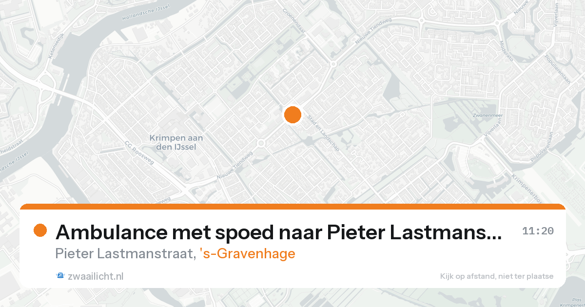 Ambulance met spoed naar Pieter Lastmanstraat in 's-Gravenhage — 7 feb 2026