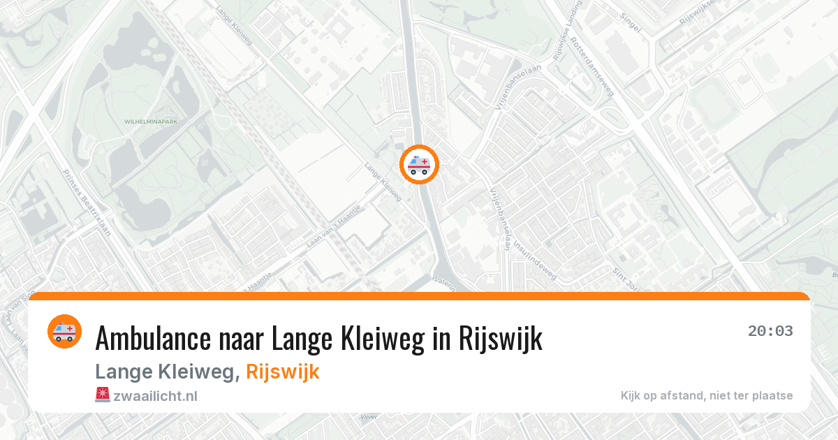 Ambulance naar Lange Kleiweg in Rijswijk — 29 jan 2026