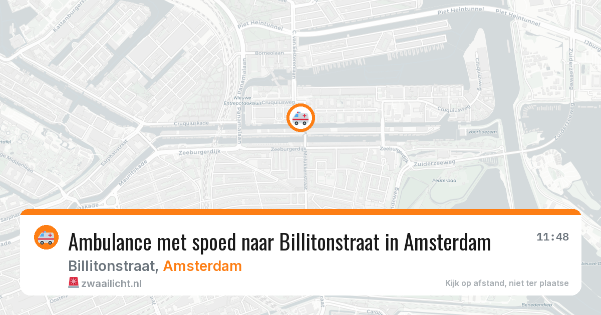 Ambulance met spoed naar Billitonstraat in Amsterdam — 8 feb 2026
