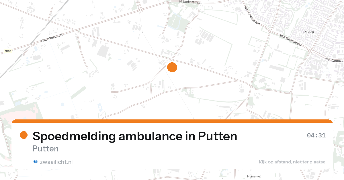 Spoedmelding ambulance in Putten — 7 feb 2026