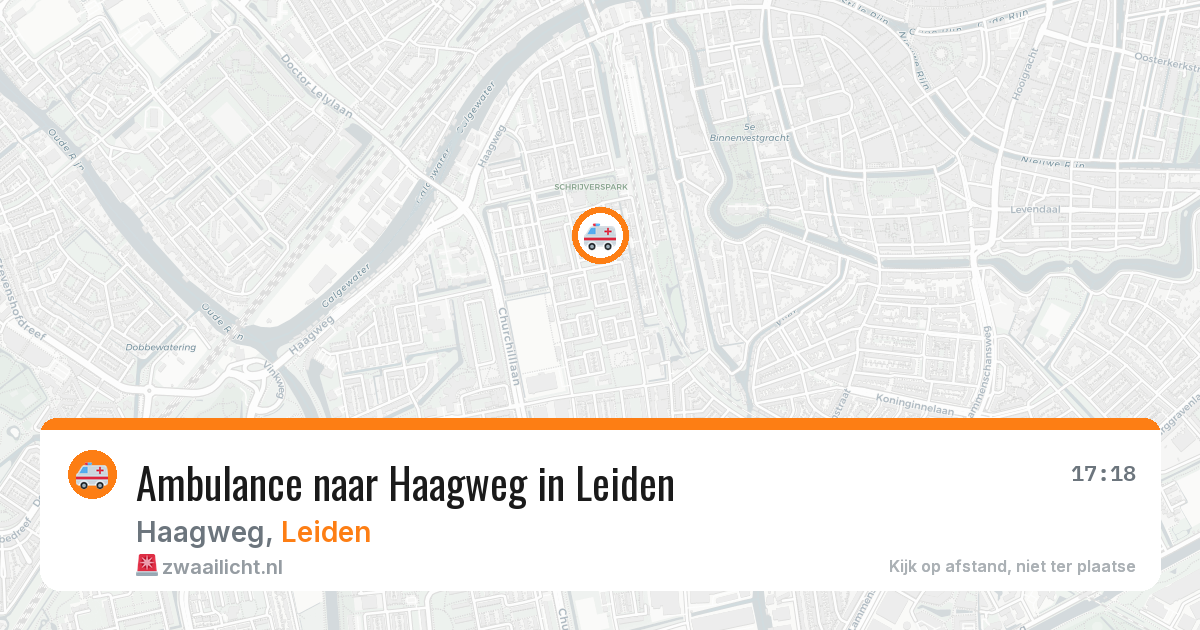 Ambulance naar Haagweg in Leiden — 30 jan 2026