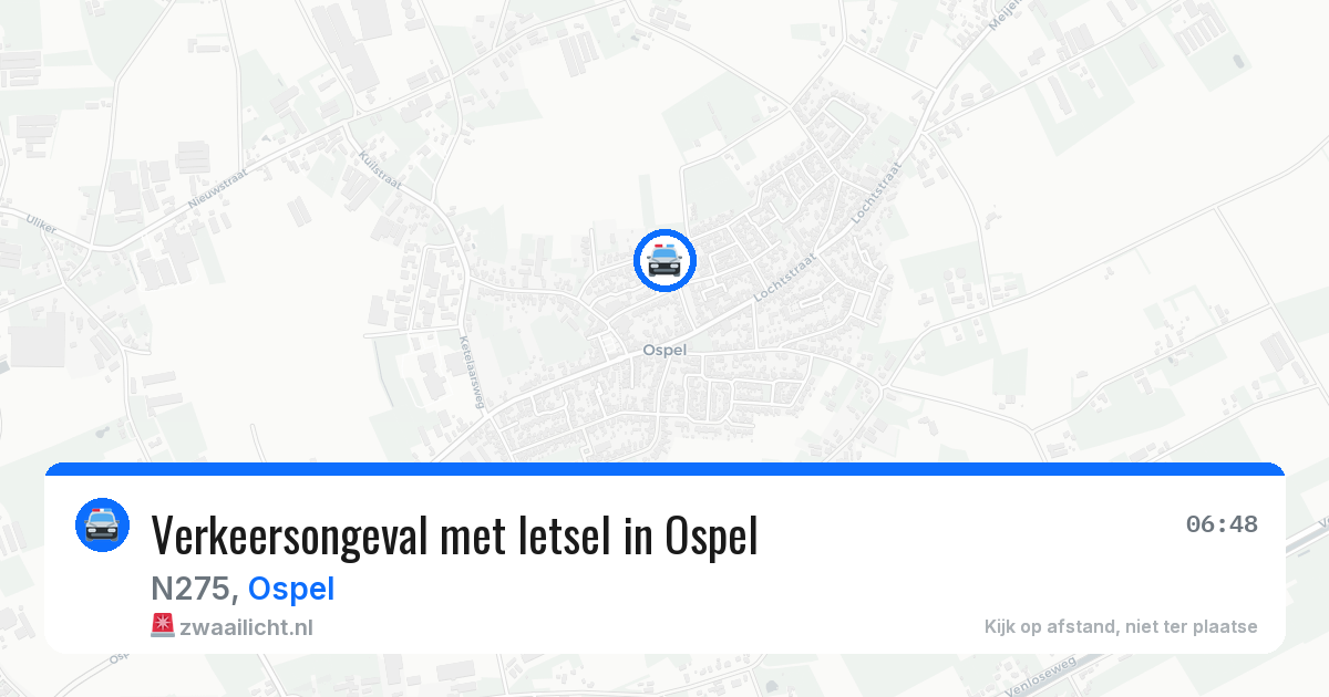 Verkeersongeval met letsel in Ospel — 4 mei 2026