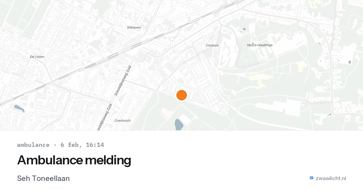 Ambulance melding — 6 feb 2026